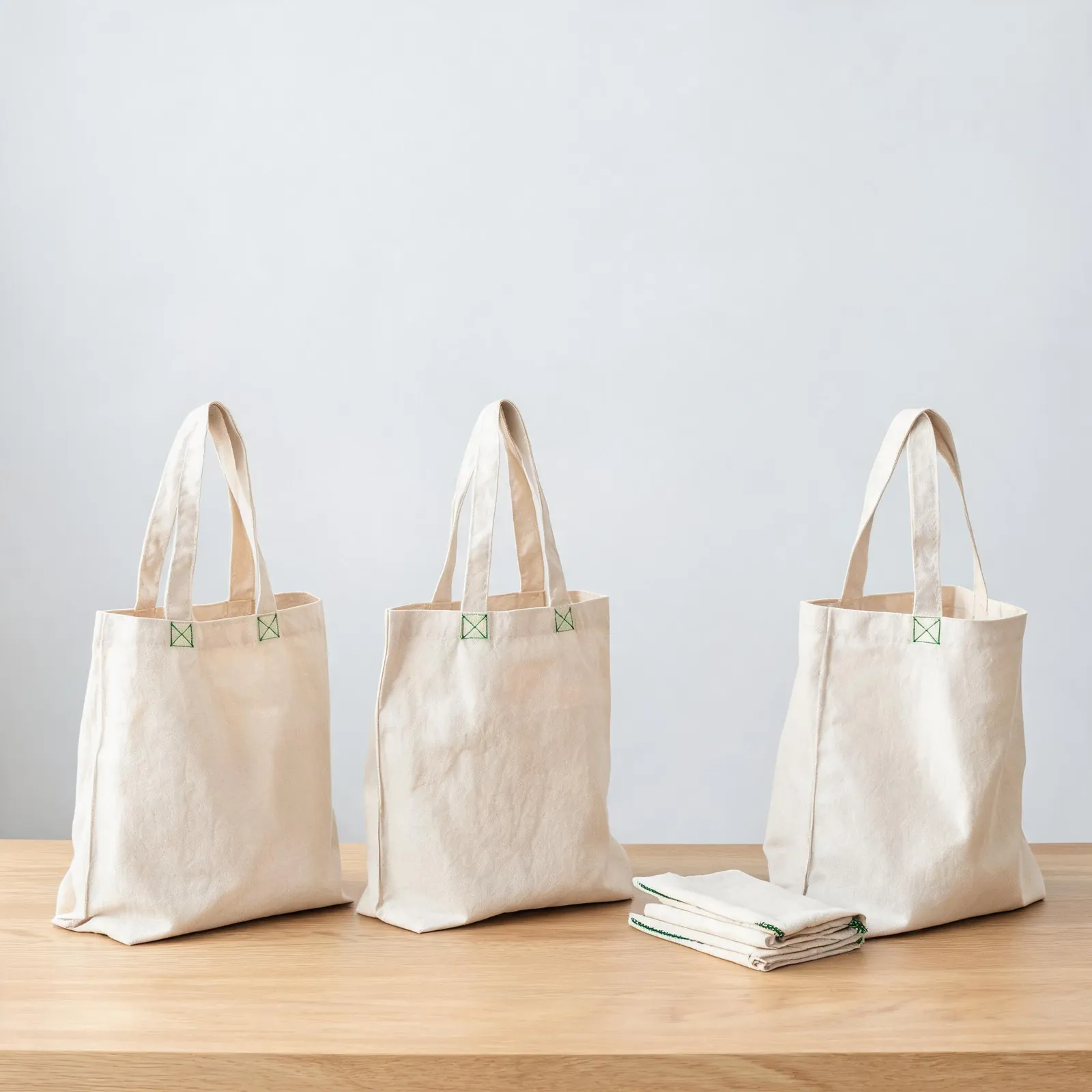 Bolsas tote de algodon organico natural para programas sostenibles