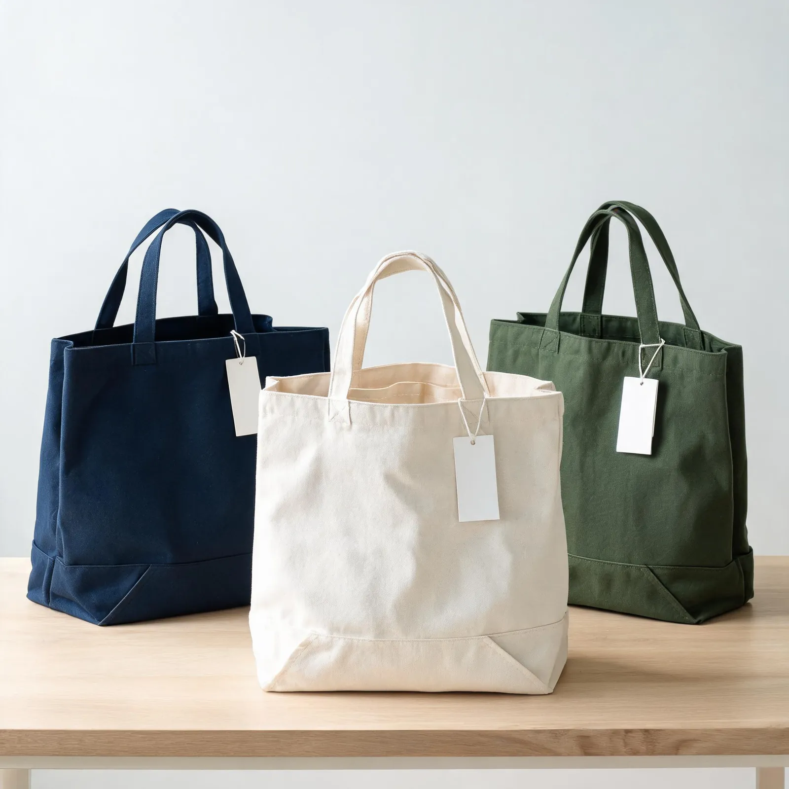 Bolsas de compra de lona reutilizables para retail
